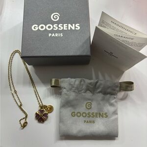 Goosssens purple clover necklace